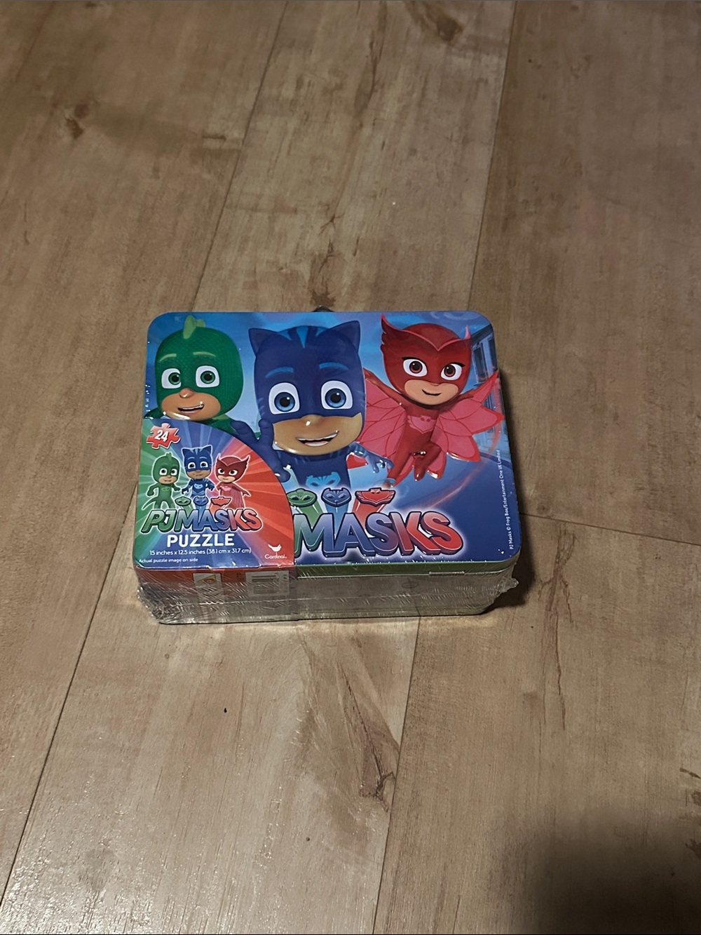 PJ Masks Metal Puzzle Tin - Blue, Red & Green